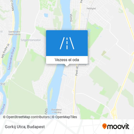 Gorkij Utca térkép