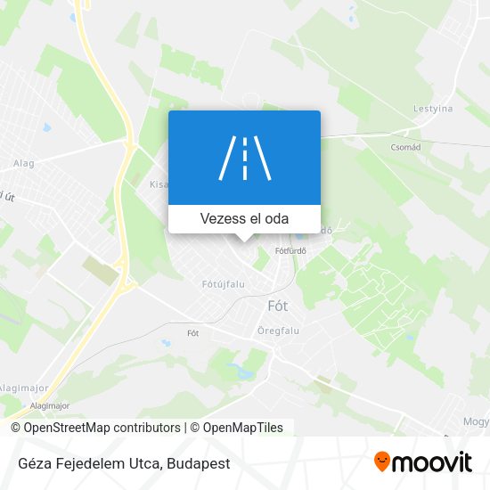 Géza Fejedelem Utca térkép