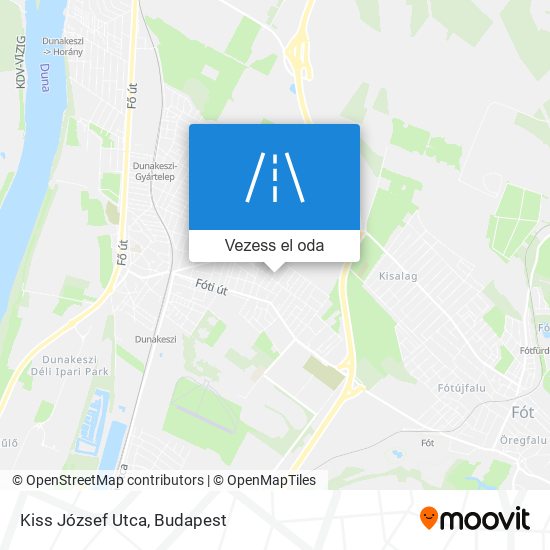 Kiss József Utca térkép