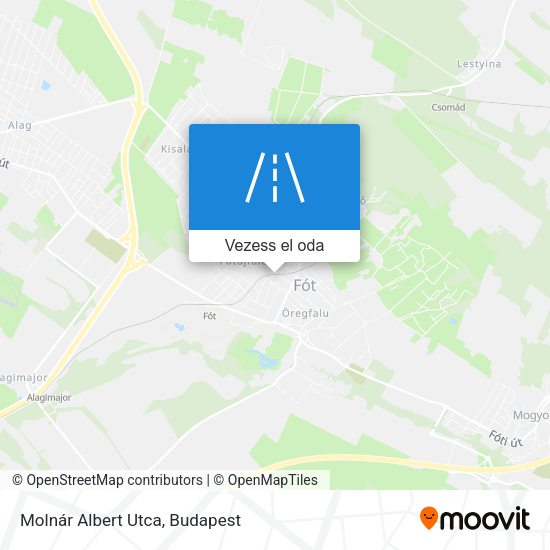 Molnár Albert Utca térkép