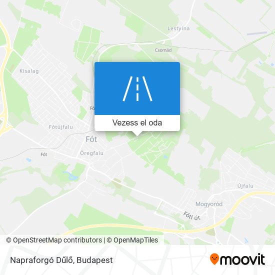 Napraforgó Dűlő térkép