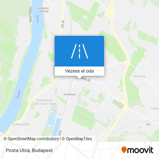 Posta Utca térkép
