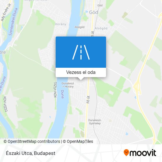 Északi Utca térkép