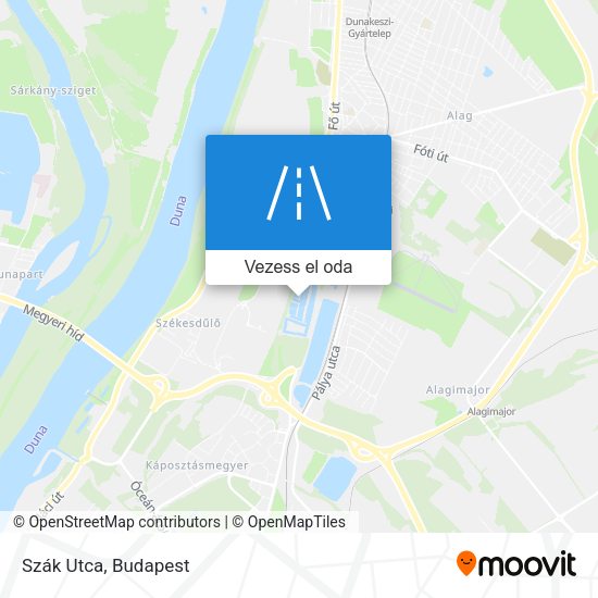 Szák Utca térkép