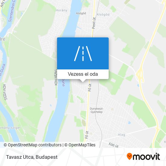 Tavasz Utca térkép