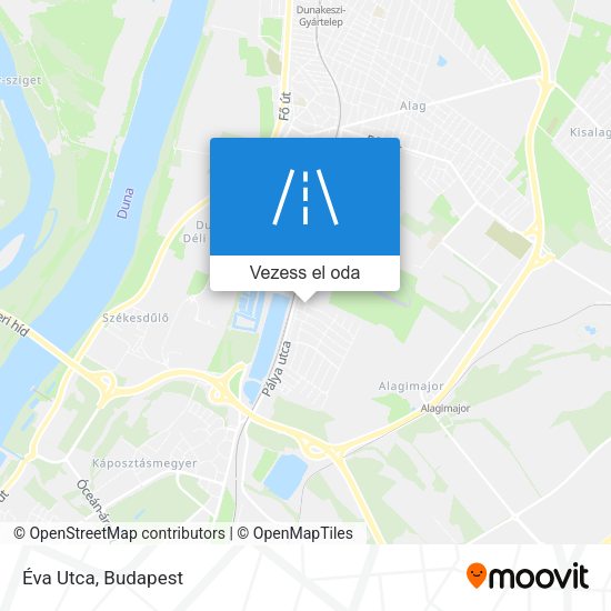 Éva Utca térkép