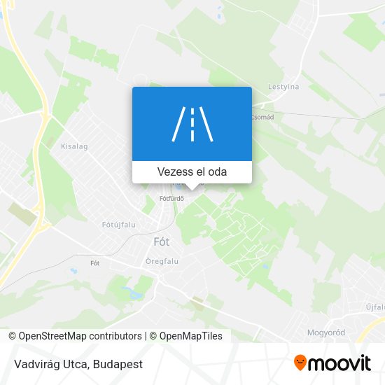 Vadvirág Utca térkép