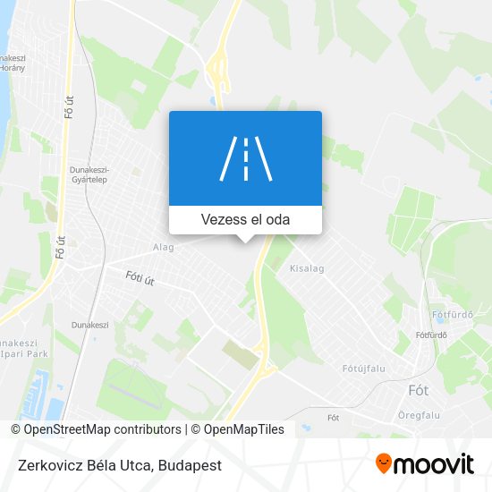 Zerkovicz Béla Utca térkép
