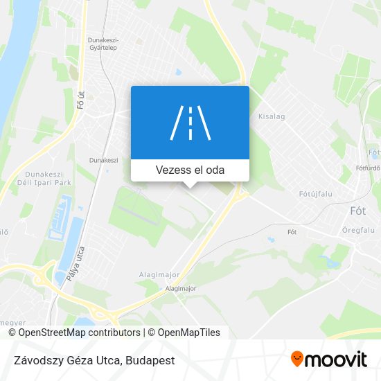 Závodszy Géza Utca térkép