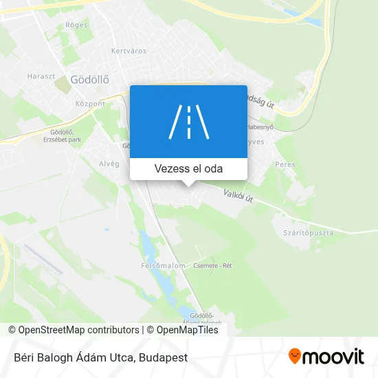 Béri Balogh Ádám Utca térkép