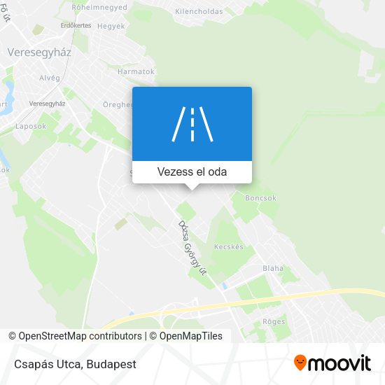 Csapás Utca térkép