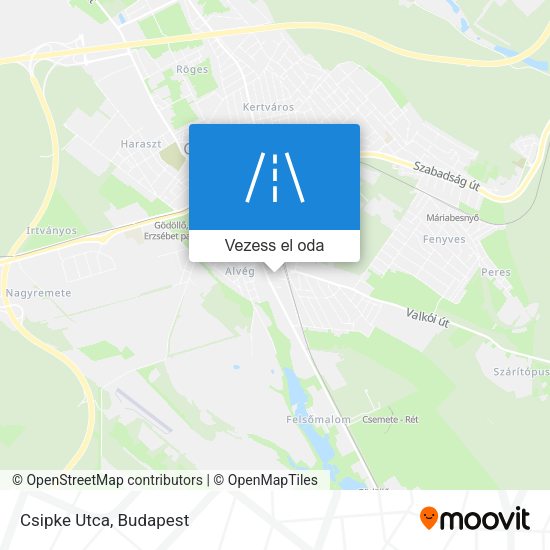 Csipke Utca térkép