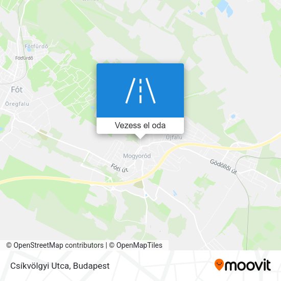 Csíkvölgyi Utca térkép