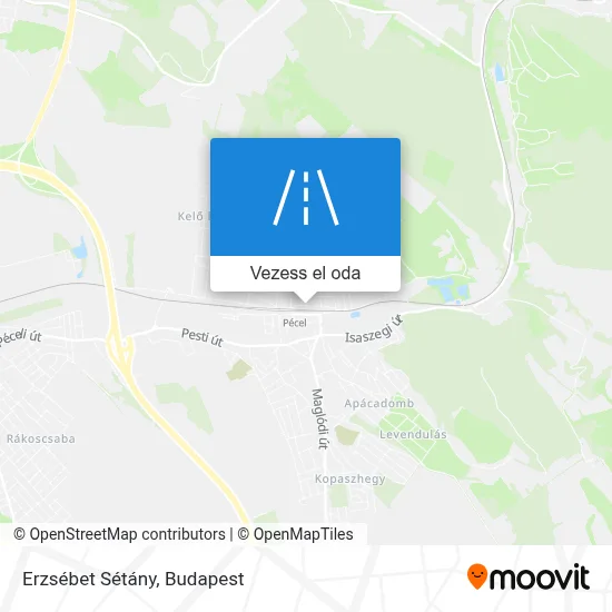 Erzsébet Sétány térkép