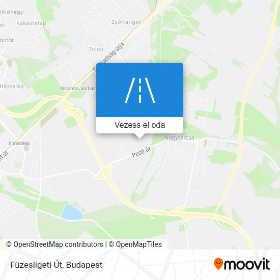 Füzesligeti Út térkép