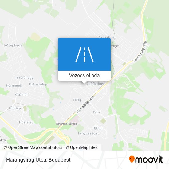 Harangvirág Utca térkép