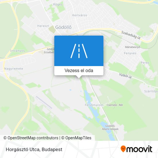 Horgásztó Utca térkép