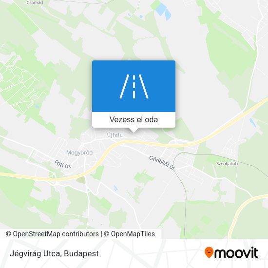 Jégvirág Utca térkép