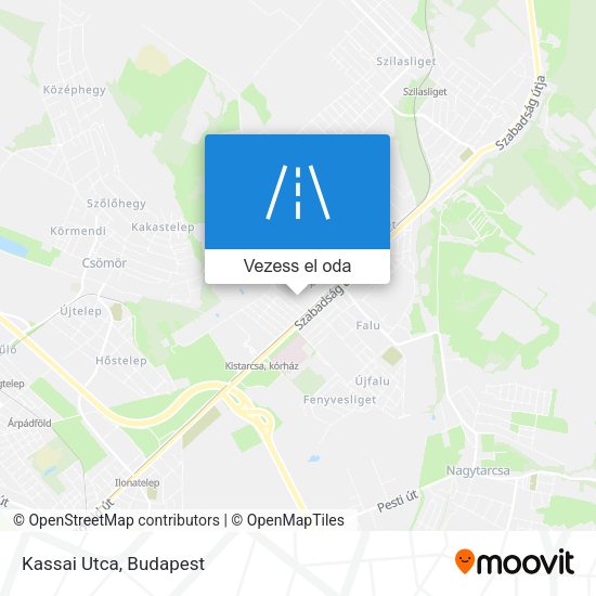 Kassai Utca térkép
