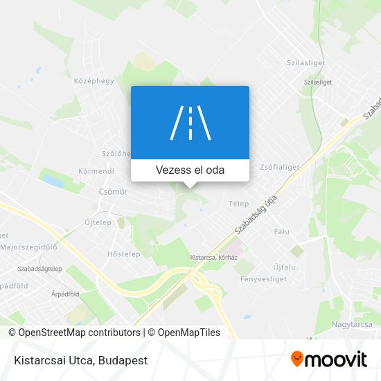 Kistarcsai Utca térkép