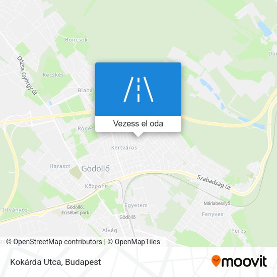Kokárda Utca térkép