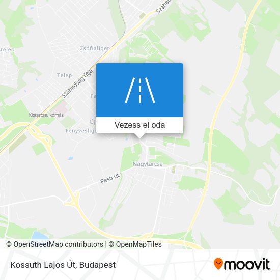 Kossuth Lajos Út térkép