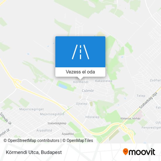 Körmendi Utca térkép