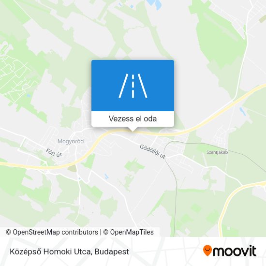 Középső Homoki Utca térkép