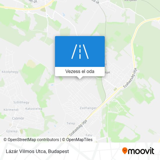 Lázár Vilmos Utca térkép