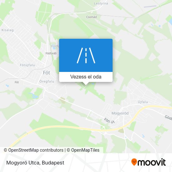 Mogyoró Utca térkép