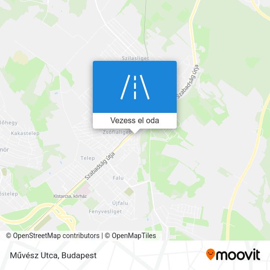 Művész Utca térkép