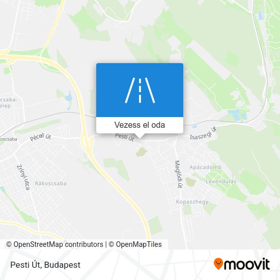 Pesti Út térkép