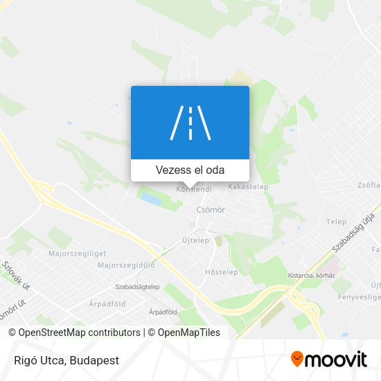 Rigó Utca térkép