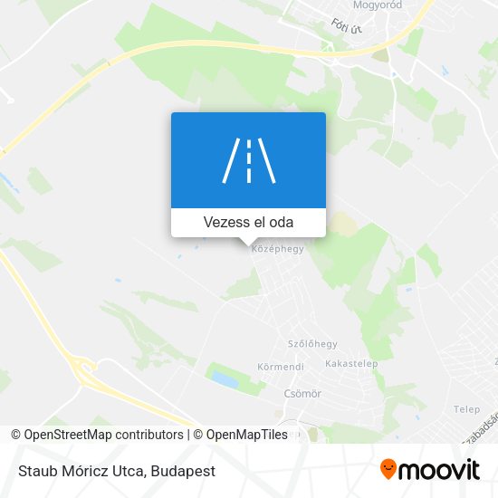 Staub Móricz Utca térkép