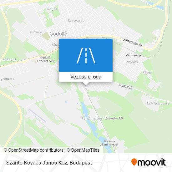 Szántó Kovács János Köz térkép