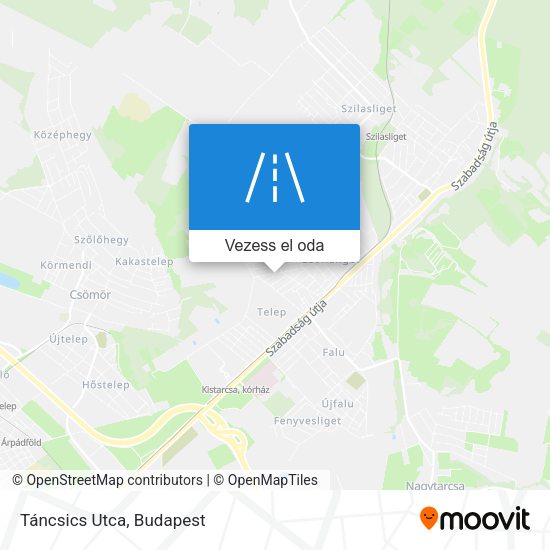 Táncsics Utca térkép