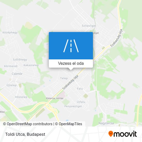 Toldi Utca térkép