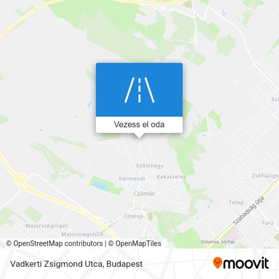 Vadkerti Zsigmond Utca térkép