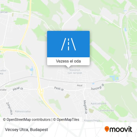 Vécsey Utca térkép