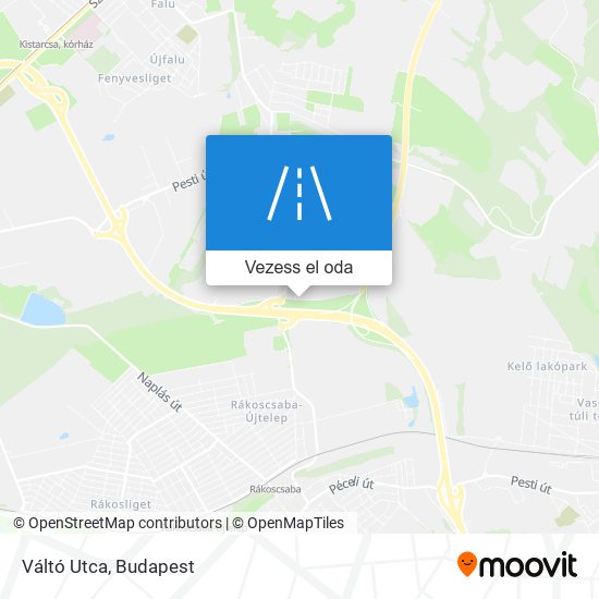 Váltó Utca térkép