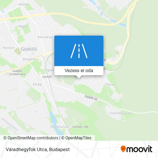 Váradhegyfok Utca térkép