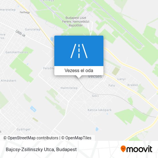 Bajcsy-Zsilinszky Utca térkép