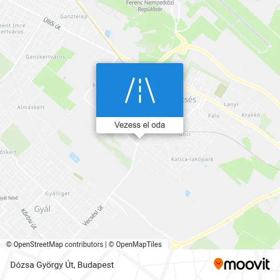 Dózsa György Út térkép