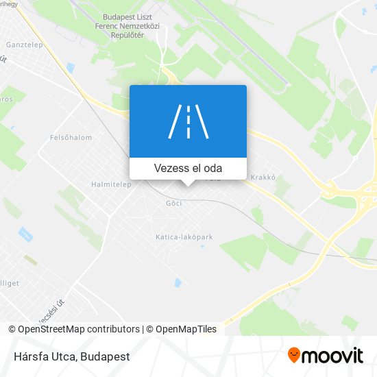 Hársfa Utca térkép