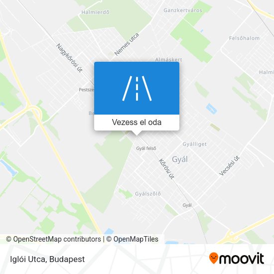 Iglói Utca térkép