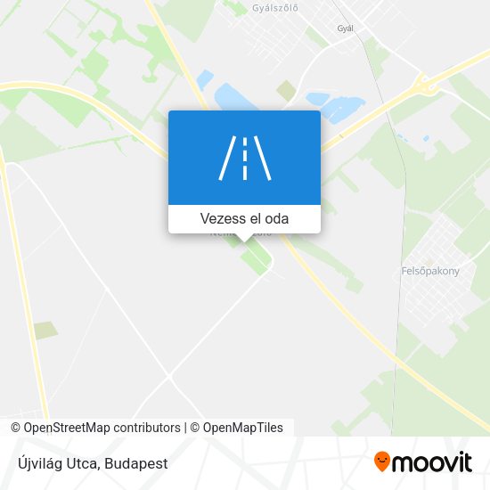 Újvilág Utca térkép