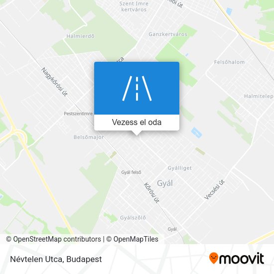 Névtelen Utca térkép
