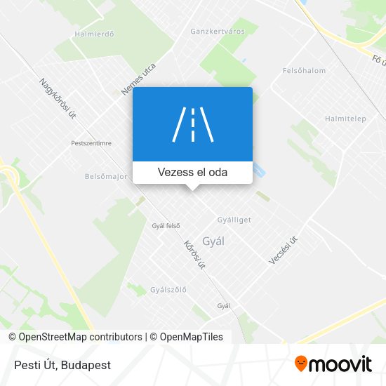 Pesti Út térkép