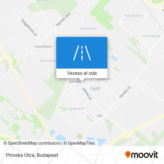 Piroska Utca térkép