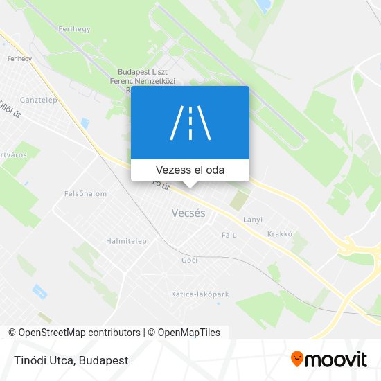 Tinódi Utca térkép